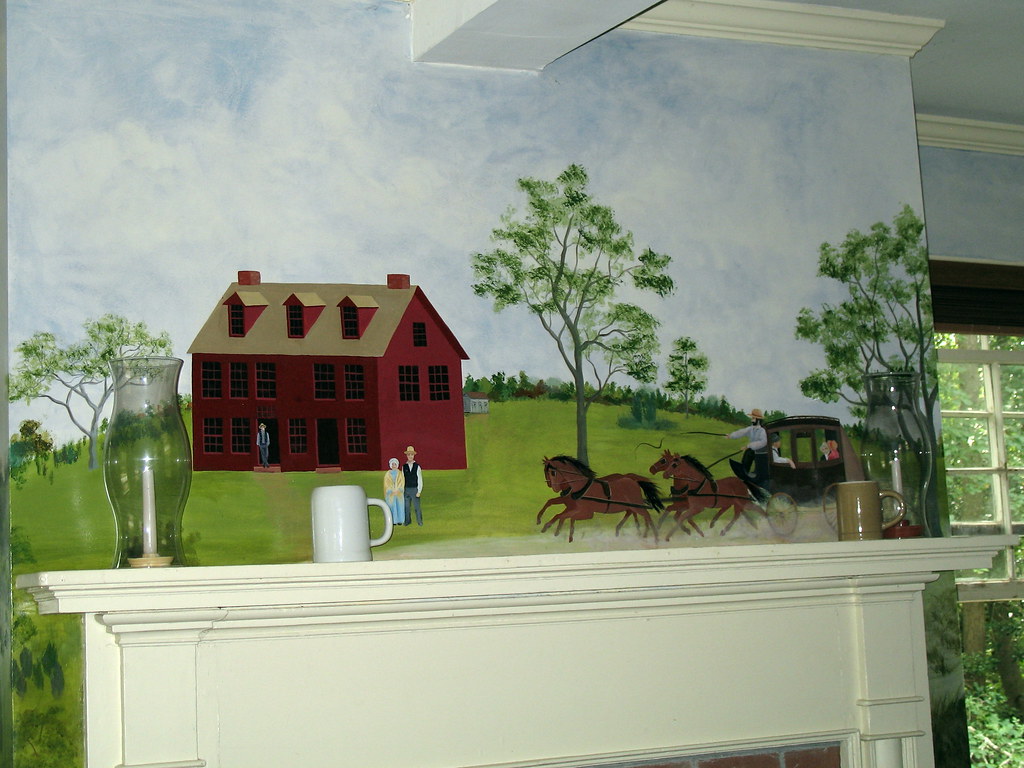 Interior painting project with clean wall and trim finishes